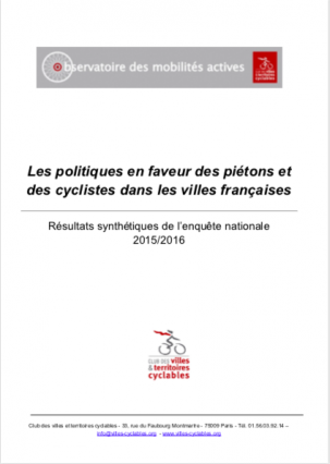 2016 OBSERVATOIRE Politiques cyclistes 2015 2016