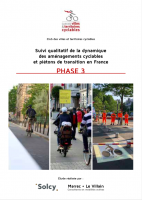 Suivi qualitatif de la dynamique des aménagements cyclables et piétons de transition en France – Phase 3
